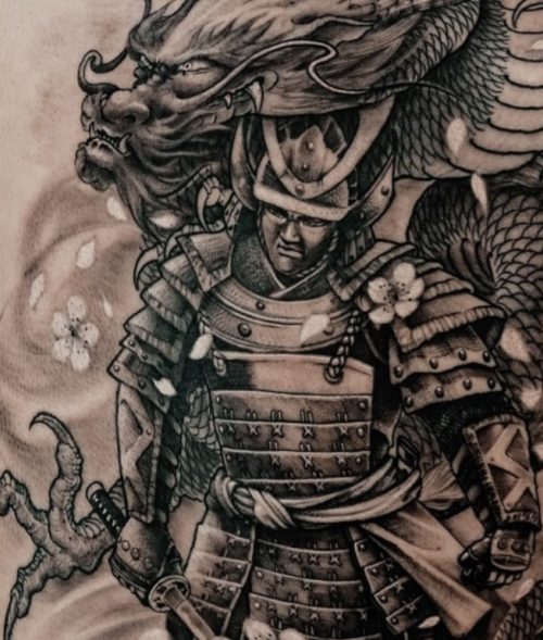 Mẫu hình xăm samurai đẹp 11
